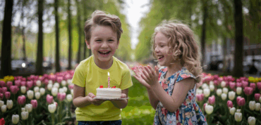 Kids birthday in Amsterdam nature