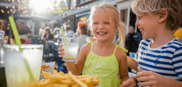 Party with fries and lemonade for children Amsterdam