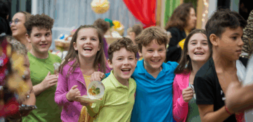 feestje met catering kinderen