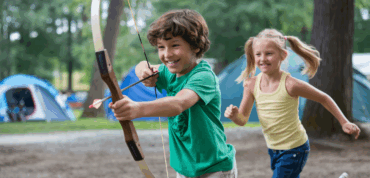 kamp met archery tag kinderen