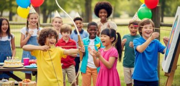 Hoe duur is boogschieten kinderfeestje?