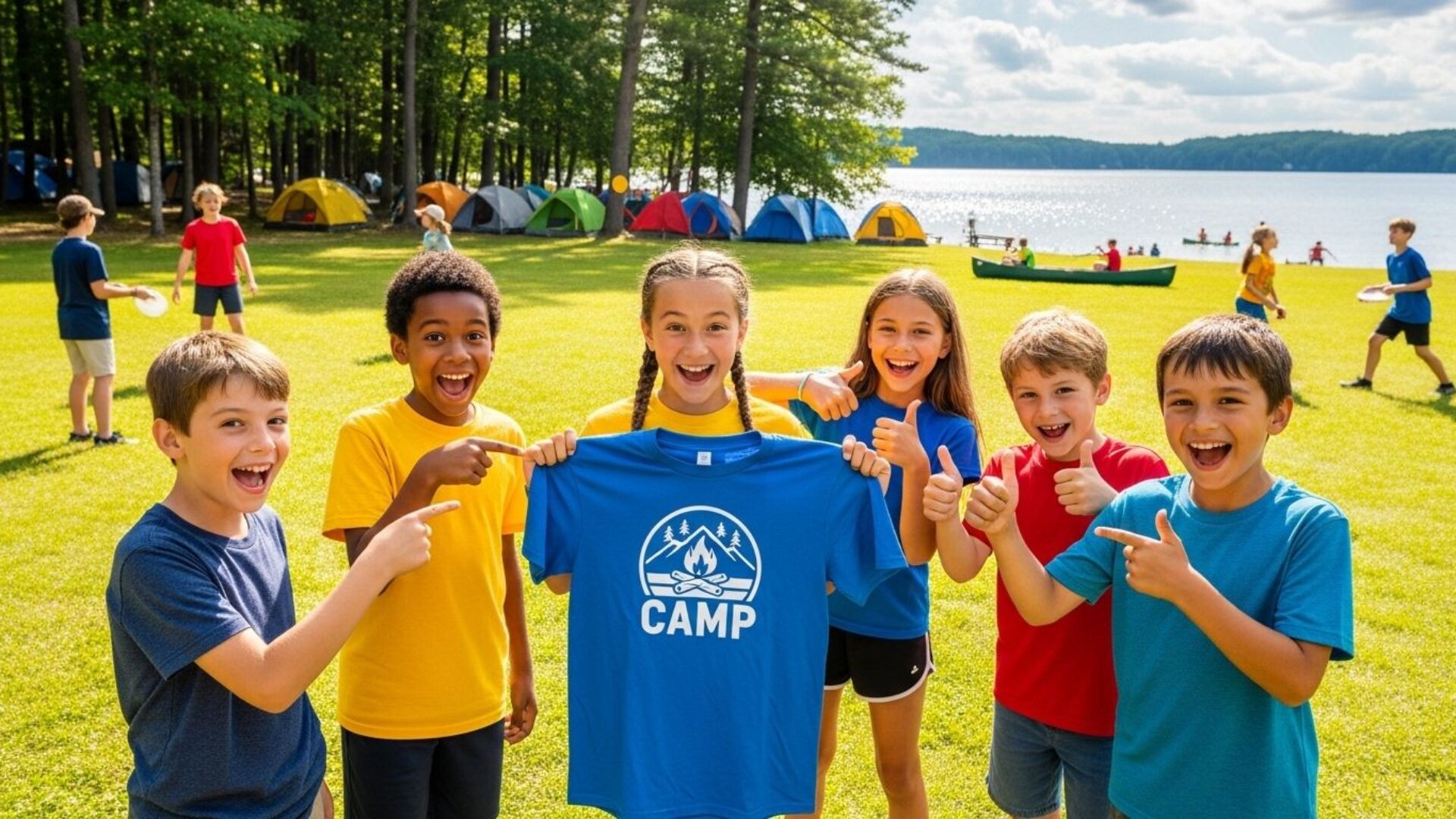Welke extra’s zijn mogelijk bij kamp (zoals t-shirt cadeau)?