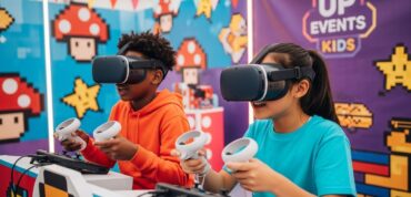 Welke soorten VR-games zijn er bij UP Events Kids?