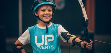 How safe is archery tag for children at UP Events?