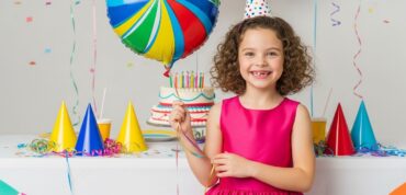 What is included in a kids birthday package at UP Events?